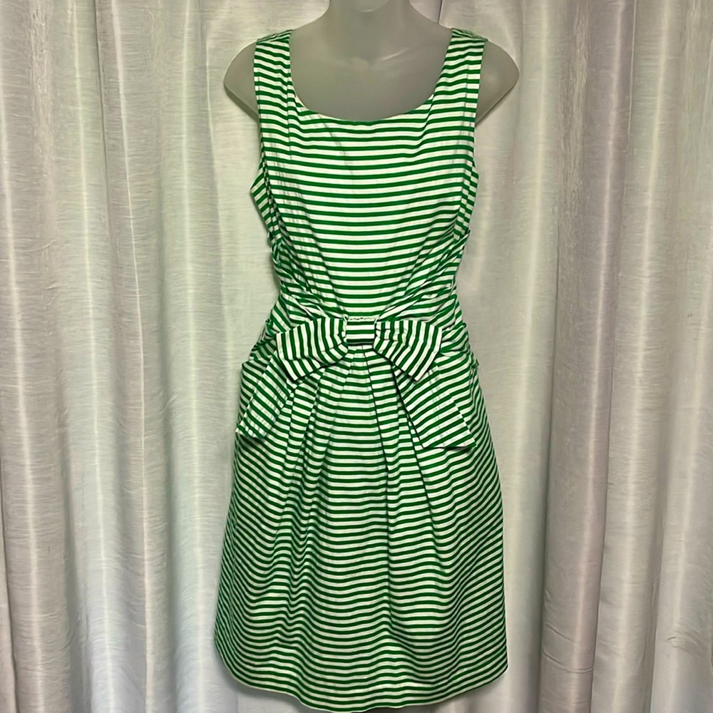 Striped Dress with Bow & Pockets!